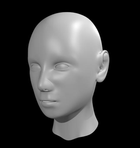 Human Head Female preview image